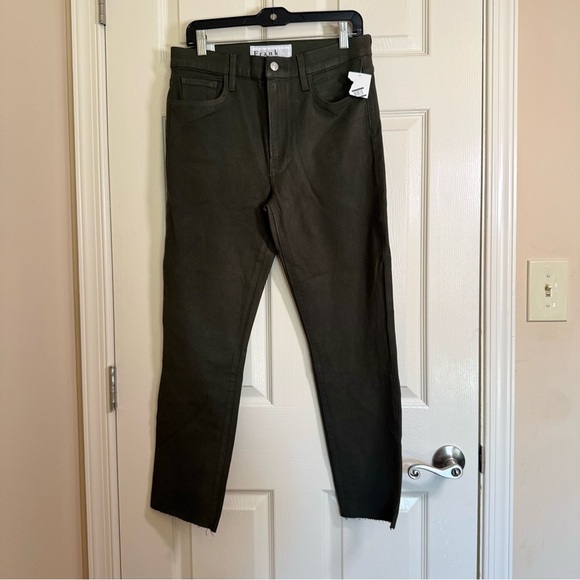 Frank & Eileen CORK D601 The Everyday Straight Leg Jeans in Olive Green NEW 30 - Picture 3 of 7